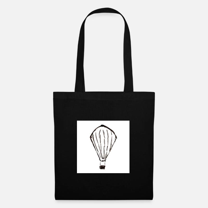 Schwarzer Ballon - Stoffbeutel - Schwarz