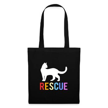 Sauvetage des animaux Droits des animaux Refuge pour animaux de sauvetage des animaux - Sac en tissu - noir - Devant