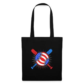 4 juillet Couleurs nationales Fête nationale des États-Unis - Sac en tissu - noir - Devant