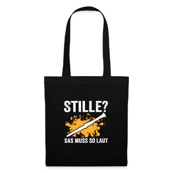 Klarinette Musik Klarinettist Geschenk - Stoffbeutel - Schwarz - Vorne