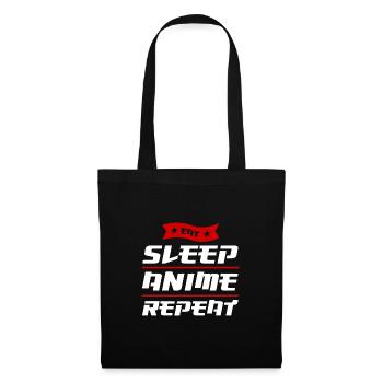 Anime merch Anime Anime Merchandise Geschenk - Stoffbeutel - Schwarz - Vorne