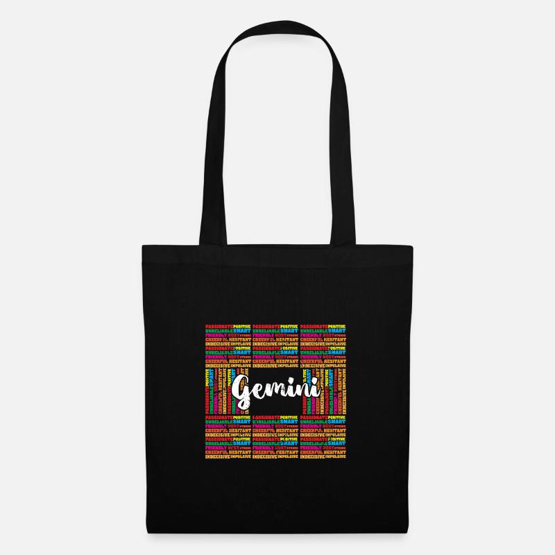 Zodiac sign Gemini - Tote Bag - black