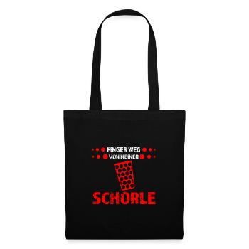 Schorle Pfälzer Weinschorle Geschenk - Stoffbeutel - Schwarz - Vorne