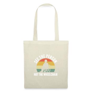 Fauteuil roulant - Sac en tissu - nature - Devant