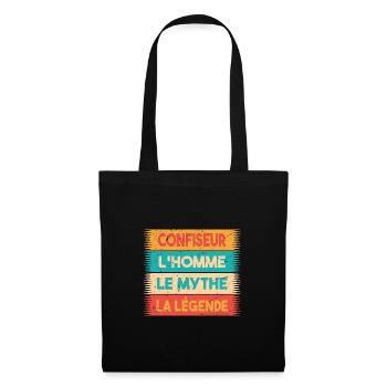 Confiseur, L'homme, Le mythe, cadeau confiseur. - Sac en tissu - noir - Devant