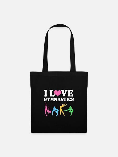 Gymnastes Athlétisme Gymnastique - Sac en tissu - noir