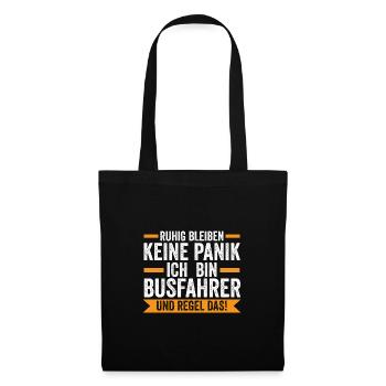 Busfahrer Job Busfahren Geschenk - Stoffbeutel - Schwarz - Vorne
