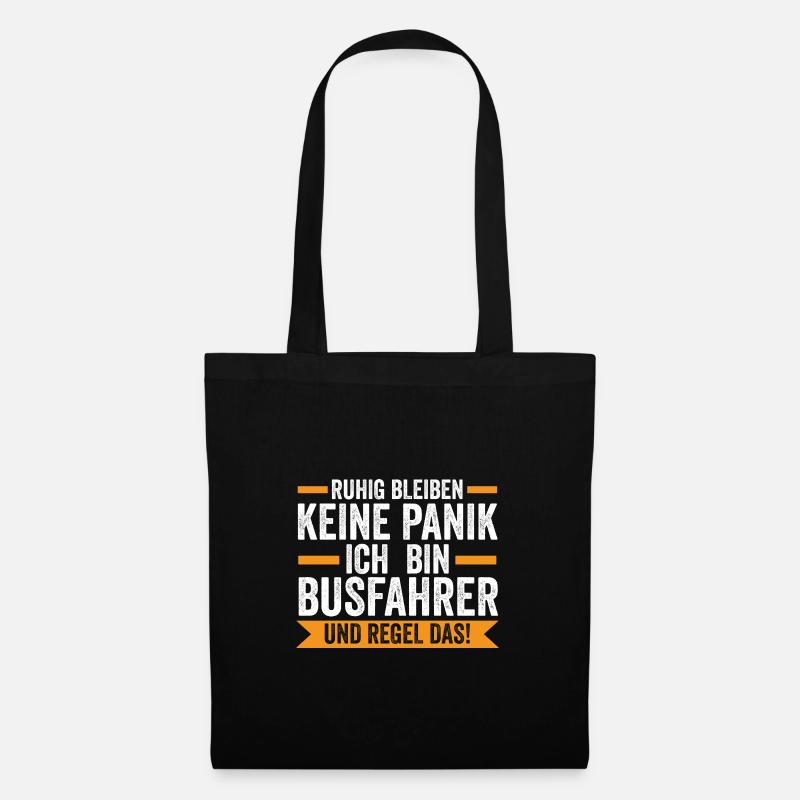Busfahrer Job Busfahren Geschenk - Stoffbeutel - Schwarz