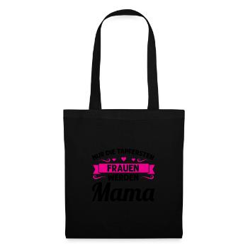 Mutter Mutter Tag Mama Geschenk - Stoffbeutel - Schwarz - Vorne