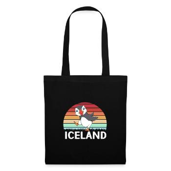 Macareux Papageientaucher - Sac en tissu - noir - Devant