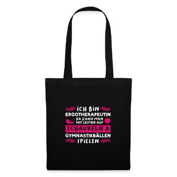 Ergotherapeutin Beruf Ergotherapie Geschenk - Stoffbeutel - Schwarz - Vorne