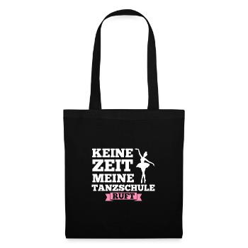 Ballerina Mädchen Balletttanz Geschenk - Stoffbeutel - Schwarz - Vorne