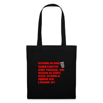 Schorle Pfälzer Dubbeglas Geschenk - Stoffbeutel - Schwarz - Vorne