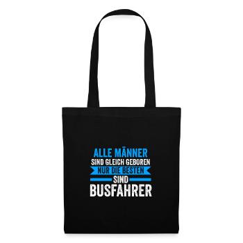 Busfahrer Job Busfahren Geschenk - Stoffbeutel - Schwarz - Vorne