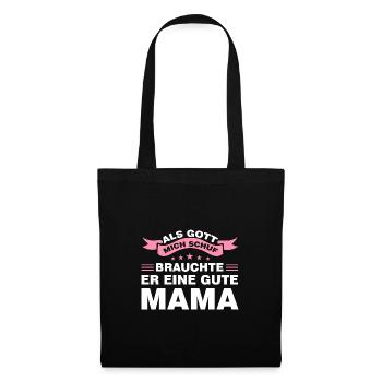 Mutter Familie Mama Geschenk - Stoffbeutel - Schwarz - Vorne