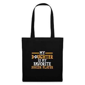 Soccer Mom Tochter Soccer Mom Sport Geschenk - Stoffbeutel - Schwarz - Vorne