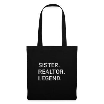 Sister Realtor Legend - Tote Bag - black - Front