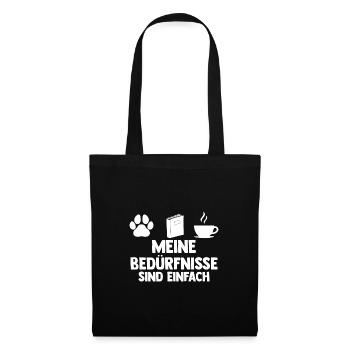 Katzen Bücher Buchliebhaber Geschenk - Stoffbeutel - Schwarz - Vorne
