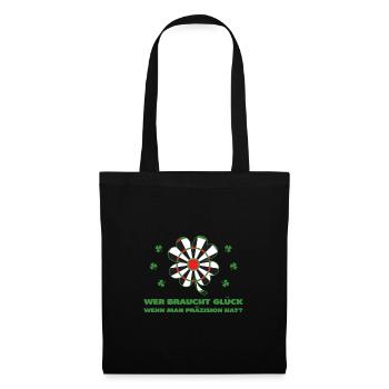 Darts Darten Darts Spieler Geschenk - Stoffbeutel - Schwarz - Vorne