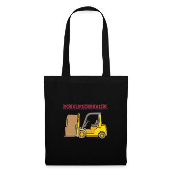 Forklift driver - Tote Bag - black - Front