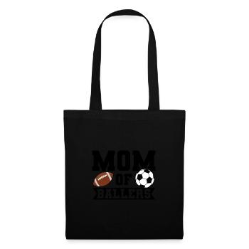 baller fussball baller Geschenk - Stoffbeutel - Schwarz - Vorne