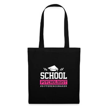 School psychologist, psychologist, psychotherapist - Tote Bag - black - Front