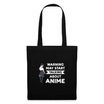 Anime merch Anime Anime Merchandise Geschenk - Stoffbeutel - Schwarz - Vorne