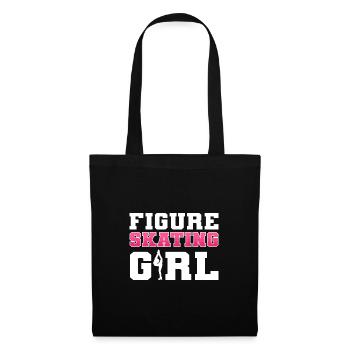 Patinage sur glace Patinage sur glace Patinage sur glace - Sac en tissu - noir - Devant