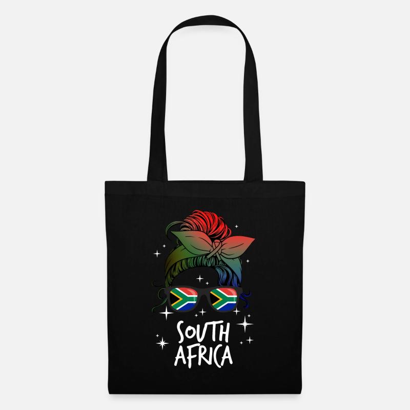 Südafrika - Stoffbeutel - Schwarz
