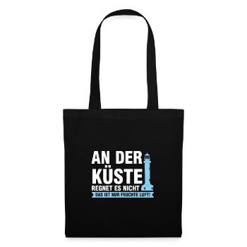 Platdeutsch Norddeutschen Möwe Geschenk - Stoffbeutel - Schwarz - Vorne