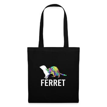 Furet - Sac en tissu - noir - Devant