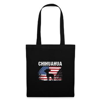 Chihuahua - Sac en tissu - noir - Devant