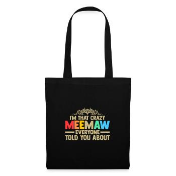 Omi Omi Familie Geschenk - Stoffbeutel - Schwarz - Vorne