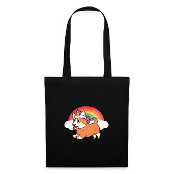 Corgi Unicorn - Tote Bag - black - Front
