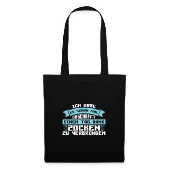 Gaming Zocken Computer Geschenk - Stoffbeutel - Schwarz - Vorne