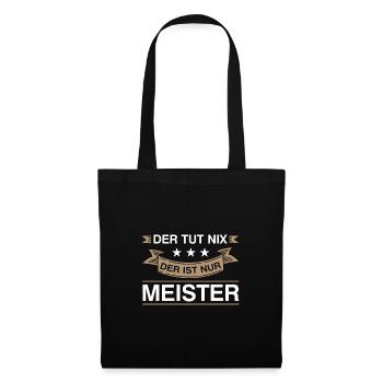 Meister Prüfung Meister Prüfung Geschenk - Stoffbeutel - Schwarz - Vorne