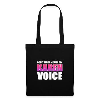 Karen - Stoffbeutel - Schwarz - Vorne