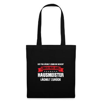 Hausmeister Beruf Handwerker Geschenk - Stoffbeutel - Schwarz - Vorne