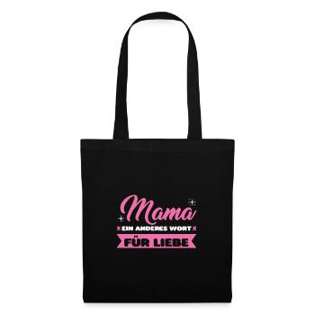 Mutter Familie Mütter Geschenk - Stoffbeutel - Schwarz - Vorne