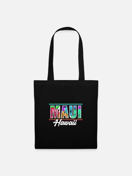 Maui Hawaii Hawaiian - Stoffbeutel - Schwarz