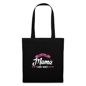 Mutter Familie Mütter Geschenk - Stoffbeutel - Schwarz - Vorne