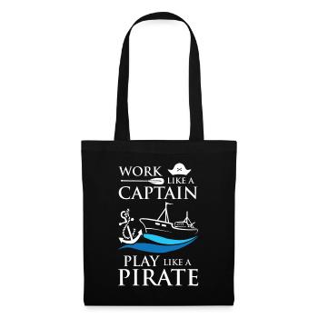 Captain Pirates - Stoffbeutel - Schwarz - Vorne