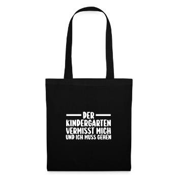 Kindergarten Erzieher Kita Erzieher Geschenk - Stoffbeutel - Schwarz - Vorne