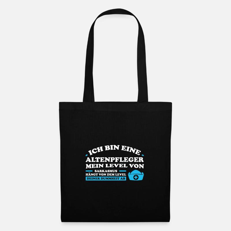 Altenpfleger Beruf Altenpflege Geschenk - Stoffbeutel - Schwarz