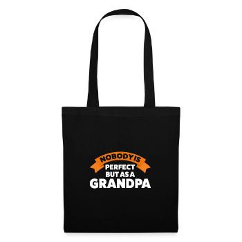Großvater Großvater Großvater Geschenk - Stoffbeutel - Schwarz - Vorne