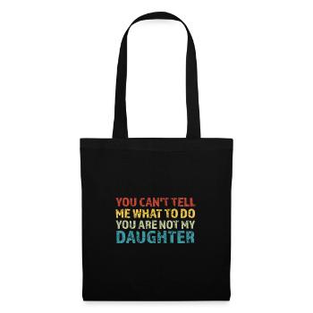 Vater, Vater, Vater Geschenk - Stoffbeutel - Schwarz - Vorne