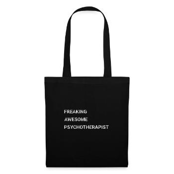 Freaking Awesome Psychotherapist - Tote Bag - black - Front