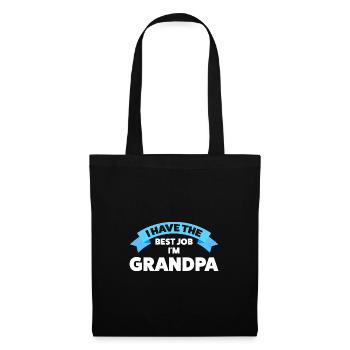 Großvater Großvater Großvater Geschenk - Stoffbeutel - Schwarz - Vorne