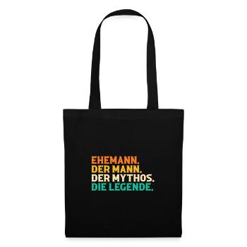 Ehemann Familie Ehemänner Geschenk - Stoffbeutel - Schwarz - Vorne