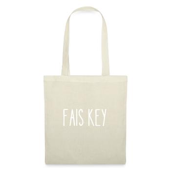 fais key - Sac en tissu - nature - Devant